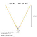 wholesale S925 Sterling Silver Star Zircon Necklace for Women, Fashionable, Light Luxury, Square Necklace, Versatile, Exquisite, Trendy, Collarbone Chain, European and American Style-0-6