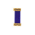 wholesale Gold-plated 925 ancient silver fittings set with natural lapis lazuli Roman column spacer beads, Ahdai DIY bracelet braiding accessory-0-4