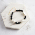 wholesale S925 Sterling Silver Cloud-Pull Jewelry Black Agate Baroque Pearl Beaded Bracelet Factory Wholesale-0-3