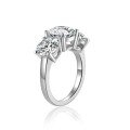 wholesale 925 Sterling Silver 3 Carat Moissanite Ring for Women, Luxury Fashion Three Lives Three Worlds Inspired Design, High-End Sense and Versatile Style-0-4