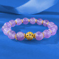 wholesale S925 Silver Zhuozhifan 10mm Amethyst Bracelet, Lavender Versatile Bracelet Fresh and Elegant with a Mysterious Sense-0-0