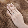 S925 Sterling Silver Oval Four-Prong Zirconia Ring, Clearance Sale with Free Shipping-0-1