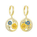 wholesale 925 Sterling Silver Vacation Style Dopamine Advanced Sense Sweet Accessories for Women Summer Daisy Flower Earrings Wholesale-0-4