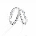 wholesale 925 Sterling Silver "Spend a Lifetime Together" Couple Rings, Minimalist Pair for Him and Her, Small Luxury, High-End Feel, 520 Gift-0-4