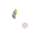 wholesale S925 Sterling Silver INS Style Fun Fruit Threaded Cartilage Ear Piercing, Korean Niche Body Jewelry-0-11