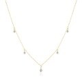 wholesale S925 Sterling Silver Waterdrop Zircon Pendant Necklace For Women, Fashion Minimalist Light Luxury Design-0-2