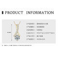 S925 Silver 3-Carat D Color Moissanite Teardrop Necklace Geometric Choker-0-24