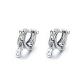 wholesale S925 Sterling Silver Fashion Internet Celebrity Style Creative Zipper Design Earrings Thai Silver Jewelry-0-4