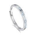 wholesale S925 Sterling Silver Original Design High-end Couple Rings Adjustable Plain Band Rings Valentine's Day Gift-0-178