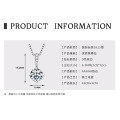 S925 Silver Classic Six-Claw D Color Moissanite 1 Carat Necklace-0-23