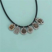 wholesale S925 Sterling Silver Tibetan Silver Zhaxilamu Pendant Accessories DIY Craft Beaded Bracelet Vintage Pendant Ornament Materials-1# one