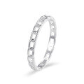 wholesale S999 solid pure silver minimalist solid closed-band ring for women, index finger ring, pinky ring, understated and elegant style ring-0-6