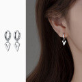 wholesale S925 Sterling Silver New Korean Style Short V-Shaped Stud Earrings M00725-0-0
