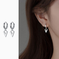 wholesale S925 Sterling Silver New Korean Style Short V-Shaped Stud Earrings M00725-S925 silver pair gold model 925 silver