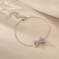 wholesale 925 Silver New European and American Bow Bracelet, Small and Pure Silver Hand Jewelry, High-end Ins Fashion Silver Jewelry Wholesale-0-3