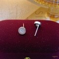 wholesale S925 Sterling Silver European and American Fashion Minimalist Round Zircon Stud Earrings, Light Luxury Personality Elegance Earrings for Women, Versatile Wholesale-0-3