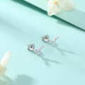 wholesale 925 Sterling Silver Zircon Crystal Flower Earrings High-End Floral Earrings Premium Quality Wholesale-0-4
