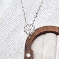 S925 Sterling Silver Moissanite Lucky Four-Leaf Clover Necklace Pendant-0-2