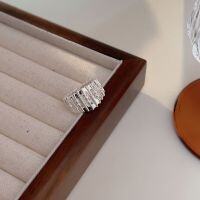 wholesale S925 Sterling Silver Handmade Wire-Wrapped Open Ring for Women, Korean Minimalist Stylish Viral TikTok Ring-Heavy-duty high-end lace