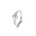 wholesale [925 Sterling Silver] European and American foreign trade Amazon openable hollow ring for women Celtic knot promise ring-0-4