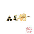 wholesale S925 Sterling Silver Geometric Clover Diamond Accent Luxury Earrings for Women, Cross-border Best-seller-0-10