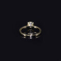 wholesale 14k Gold Versatile 08 Carat Diamond Ring 9/10/18k Gold Ring Setting Fat Square Lab-Grown Diamond Platinum Wedding Ring-0-2