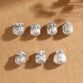 wholesale 999 Sterling Silver Lucky Bag Retro Accessories Pouch for Men and Women DIY Woven Bracelet Beaded Bracelet Pure Silver Loose Beads Stringing Jewelry Accessories-0-0