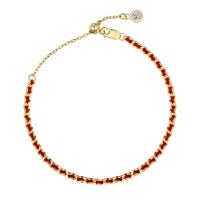 wholesale 925 Sterling Silver Red String Bracelet for Women, New Chinese Style Zodiac Lucky Rope Adjustable Daily Wear-Gold DY150397-SG-WH>925 silver
