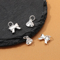 wholesale S925 Sterling Silver Buddha Pendant DIY Jewelry Bow Accessory Chinese Style Wholesale Pendant-YP202M/Bow Pendant (approx. 1.0g)  Certain orders can be calculated based on silver weight!!