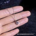 S925 Silver Moissanite Perfume Bottle Pendant Necklace-0-1