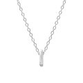 wholesale Metal 925 Silver Plain 26 Letters Pendant Necklace, Ins Luxury Hot-selling Choker-0-37