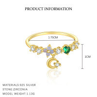 wholesale S925 Sterling Silver-K2078-Gold 7
