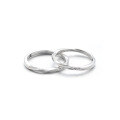 wholesale S925 sterling silver Möbius couple rings, a pair of men's and women's lightweight luxury high-end 520 gift for girlfriend-0-4
