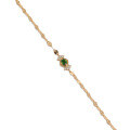 wholesale S925 silver plated with 14K gold, Japanese retro-style designed diopside bracelet by Dunli Jewelry manufacturer wholesale-0-0