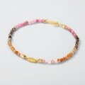 wholesale S925 Sterling Silver Japanese Exquisite Niche Rainbow Natural Tourmaline Bracelet for Women, High-End Feel Bead Wholesale Customization-0-2