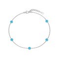 wholesale S925 Sterling Silver Light Luxury INS Style Women's Bracelet with Exquisite Round Australian Gemstone Inlay, Fashionably Luxurious and High-End Hand Accessory-0-7