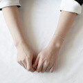 wholesale S925 Sterling Silver ST061 Korean Style Fashion Simple and Chic Round Bead Snake Chain Bracelet-0-1