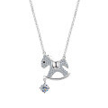 Sterling Silver New Pendant Necklace Women's Minimalist Design Light Luxury-0-4