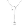 wholesale S925 Sterling Silver Minimalist Brushed Round Bead Snake Chain Necklace, New Fashion Versatile Light Luxury Women's Pendant-0-4