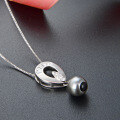 wholesale S925 Silver Small Fresh Popular Zircon Pendant, Korean and Japanese Style Pearl Collarbone Chain, Shell Pearl Teardrop Necklace for Women-0-3