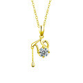 S925 Sterling Silver Moissanite Zodiac Necklace for Women-0-5
