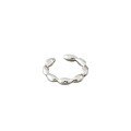 wholesale S925 Sterling Silver Geometric Oval Bead Open Ring for Women, Korean Style Student Jewelry, INS Fashion-0-4