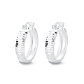 wholesale S925 Sterling Silver European and American Cross-Border Fashion Minimalist Floral Wide Hoop Circle Trendy Versatile Earrings for Women-0-4