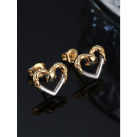 wholesale 925 Sterling Silver, Yinxinghui Original Design Amazon Best-Seller Snake Earrings with Minimalist Heart for Women-CT-001 Sterling Silver Earrings 925 Silver