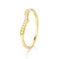 wholesale 18K Gold New Trend Fresh and Simple Line Ring for Women 9K Rose Gold Jewelry Direct from Manufacturer-0-4