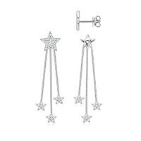 Sterling Silver Ear Hooks with Zircon and Pink Diamond, Clearance Sale with Free Shipping.-Style X [Clearance Sale with Free Shipping]  925 Silver