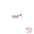 wholesale S925 Sterling Silver 18G Flat Head Push-Pin Cartilage Ear Stud, Popular in Europe and America for Ear Piercing-0-37