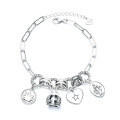 wholesale [S925 Sterling Silver] Retro Heavy Work Crown Multi-Style Bracelet for Women, Ins Trendy Individualistic Hip-Hop Punk Chain Accessory-0-4