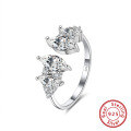 wholesale S925 Sterling Silver Ring, New Hot-Selling European and American Fashion White Zircon Ring, Factory Direct Wholesale-0-40