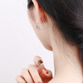 wholesale S925 Sterling Silver Minimalist Ins Knot Large Hoop Ear Clasp, A Must-Have Earring for Trendsetters-0-3